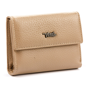 Leather wallet for woman Verde 18-897 taupe