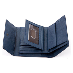 Leather wallet for woman Verde 18-897 blue