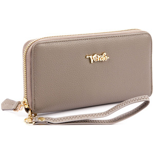 Leather wallet for woman Verde 18-899 taupe