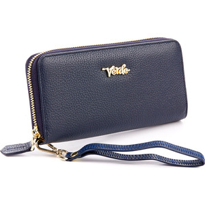 Leather wallet for woman Verde 18-899 blue