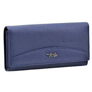 Leather wallet for woman Verde 18-957 blue