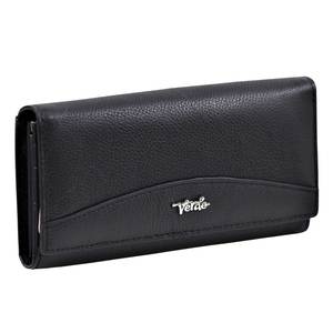 Leather wallet for woman Verde 18-957 black