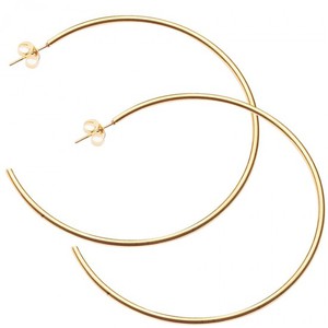 Women's earrings steel 316L rings gold 7cm