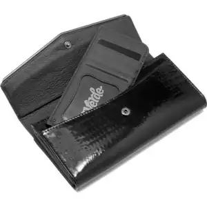 Γυναικείο πορτοφόλι δερμάτινο Verde 18-1017 μαύρο