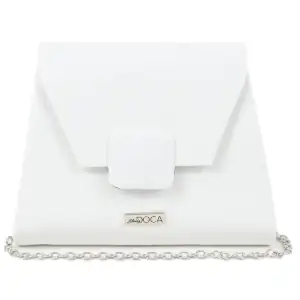 Women's envelope bag Doca 19450 white