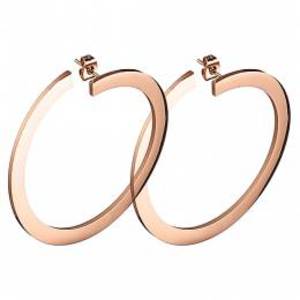 Γυναικεία σκουλαρίκια ατσάλι 316L ρόζ-χρυσό Art 01995