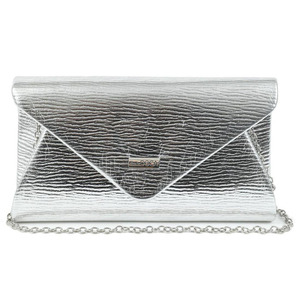 Women's envelope bag Doca 20240 silver