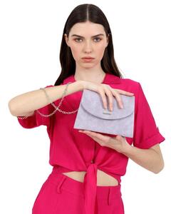 Women's envelope bag Doca 20259 lilac 