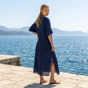 Platinum  caftan maxi 22032 blue
