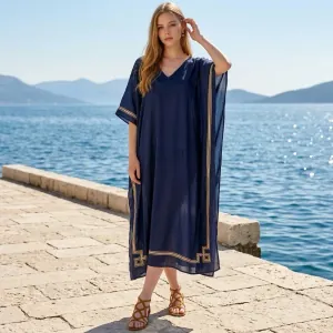 Platinum  caftan maxi 22032 blue