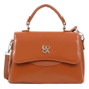 Τσάντα χιαστί Doca 22056 κάμελ