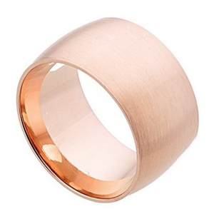 Γυναικείο δαχτυλίδι βέρα ατσάλι 316L ροζ-χρυσό Art 02231 