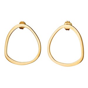 Women's earrings steel 316L rings gold Art 02110