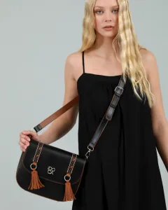 Τσάντα χιαστί Doca 22446 μαύρο