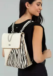 Τσάντα πλάτης Doca 22530 άσπρο