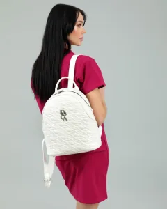 Τσάντα πλάτης Doca 22533 άσπρο