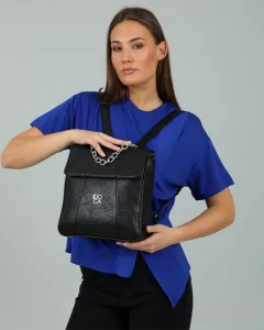 Τσάντα πλάτης Doca  22560 μαύρο