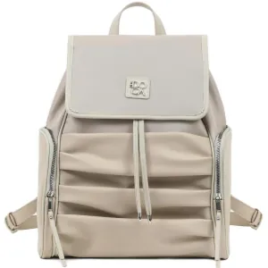 Τσάντα πλάτης Doca  22606 μπεζ