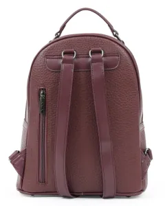 Γυναικεία τσάντα πλάτης Doca 22634 μπορντώ