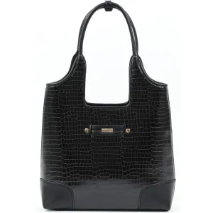Καθημερινή τσάντα Doca ώμου 22636 μαύρο