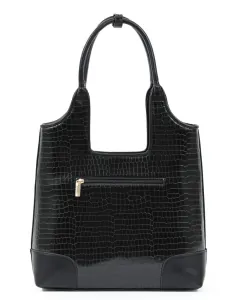 Καθημερινή τσάντα Doca ώμου 22636 μαύρο