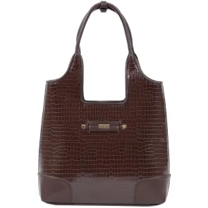 Καθημερινή τσάντα Doca ώμου 22637 καφέ