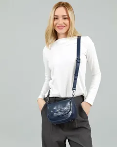 Γυναικεία τσάντα χιαστί Doca 22643 μπλε