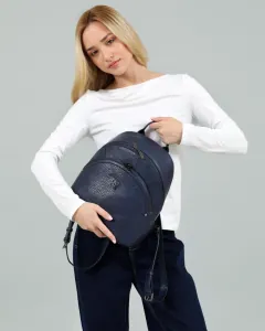 Γυναικεία τσάντα πλάτης Doca 22654 μπλε 