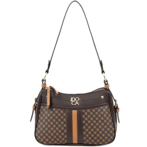 Γυναικεία τσάντα ώμου Doca 22701 καφέ