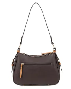 Γυναικεία τσάντα ώμου Doca 22701 καφέ