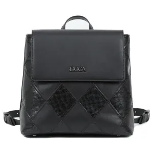 Γυναικεία τσάντα πλάτης Doca 22886 μαύρο