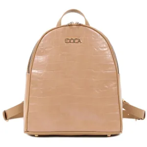Γυναικεία τσάντα πλάτης Doca 22903 μπεζ
