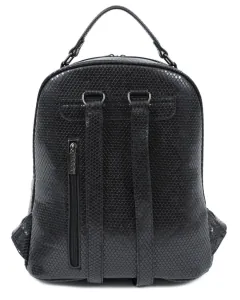 Γυναικεία τσάντα πλάτης Doca 22993 animal print μαύρο