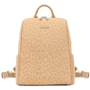 Backpack Doca 23550 camel animal print 
