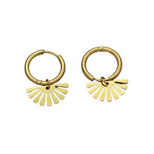 Women's earrings bode 02363 steel 316L gold