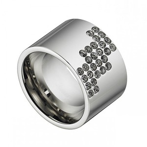 Γυναικείο δαχτυλίδι βέρα ατσάλι 316L ασημί Art 02379