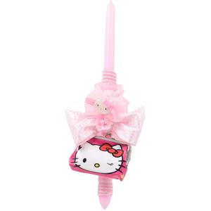 Handmade Easter candle Kitty pink candle