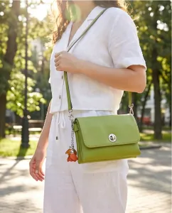 Cross body bag light green bode 25604 