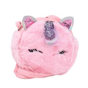 Children's crossbody fur bag bode 2577 pink