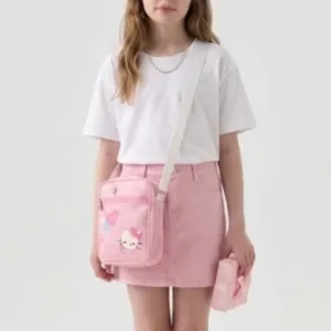 Children's Κitty Crossbody Bag Pink bode 2596