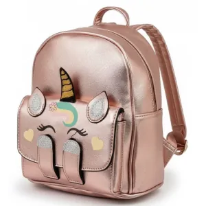 Τσάντα πλάτης παιδική κορίτσι Μονόκερος ροζ-χρυσό bode 2620