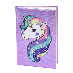 Children's lila notebook with unicorn