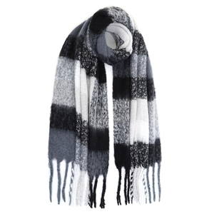 Γυναιακείο κασκόλ μαύρο Doca  28663