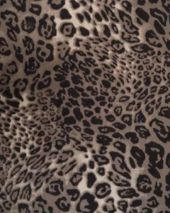 Φουλάρι Doca 29216 animal print καφέ