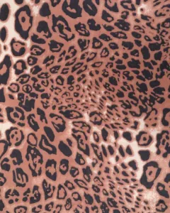 Φουλάρι Doca 29217 animal print ροζ