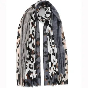 Foulard Doca 29224 animal print gray