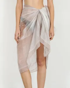 Φουλάρι Doca 29380 μπεζ