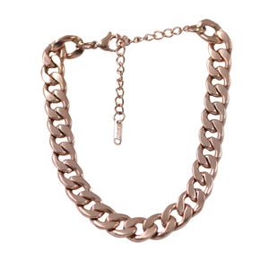  Steel 316L foot chain 316L rose-gold thickness 10mm