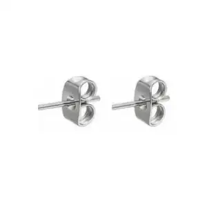 Steel earring 316L triple silver ring 3cm