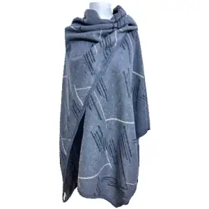 Women's poncho Verde 33-0657 grey